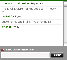 Illustration for article titled Guy Intentionally Screws Up Mock Drafts To Capture Reactions